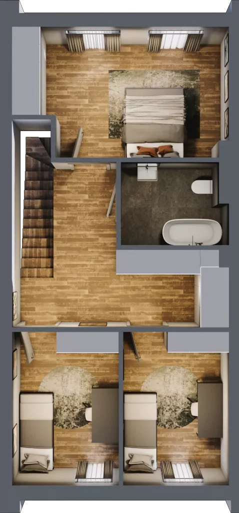 Dom 108,40 m², oferta nr 7D, Domy na Pszennej, Łódź, Polesie, Stare Polesie, ul Pszenna 7