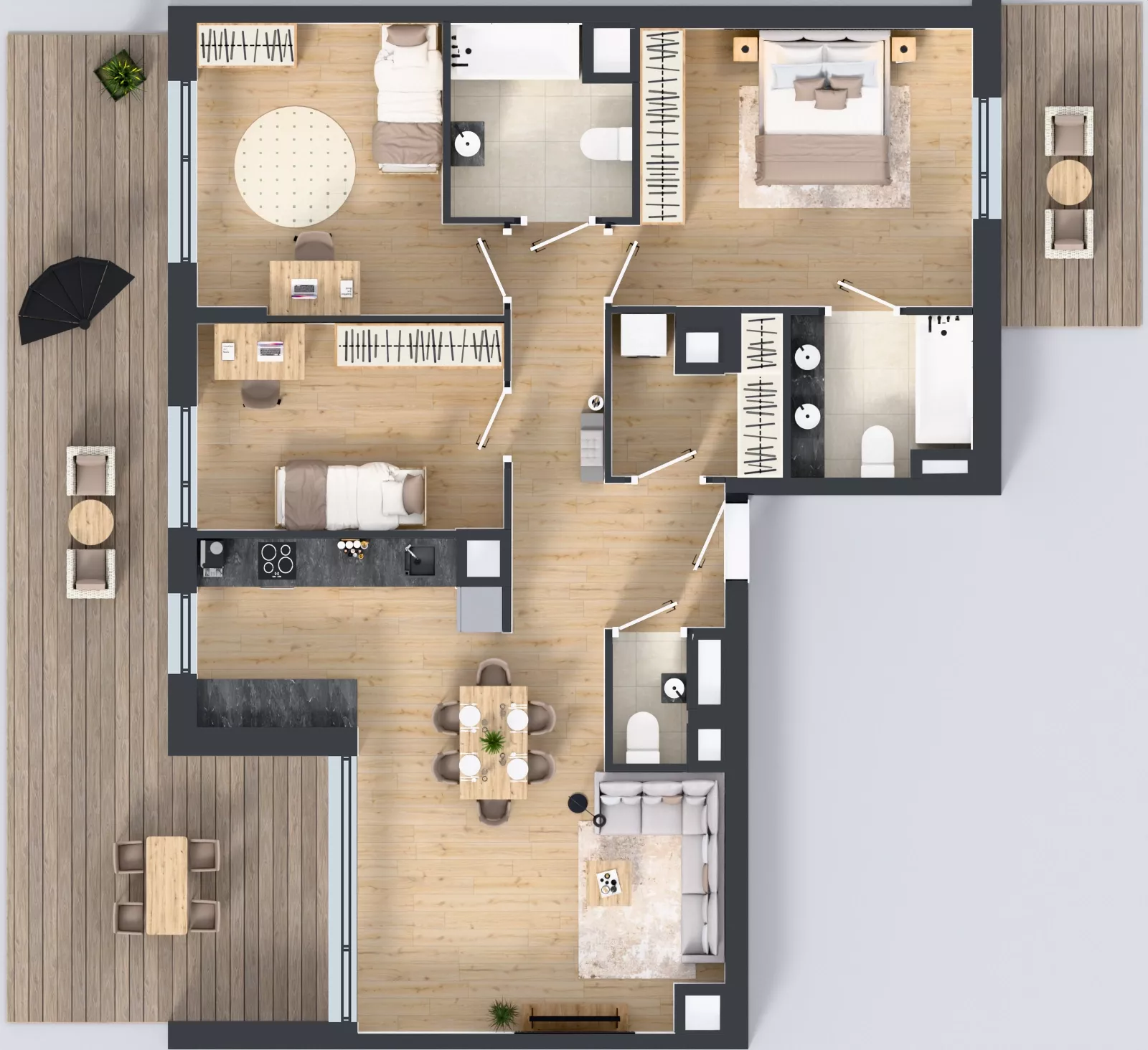 4 pokoje, mieszkanie 97,30 m², piętro 6, oferta nr MA060, ale!KEN, Warszawa, Ursynów, Ursynów Centrum, ul. Indiry Gandhi 7