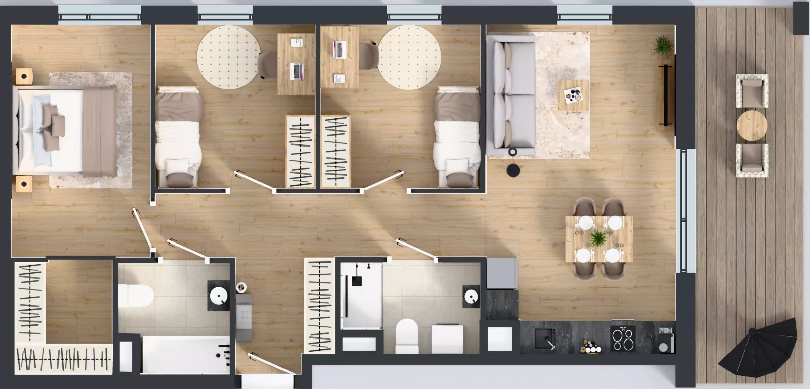 4 pokoje, mieszkanie 80,54 m², piętro 6, oferta nr MA118, ale!KEN, Warszawa, Ursynów, Ursynów Centrum, ul. Indiry Gandhi 7