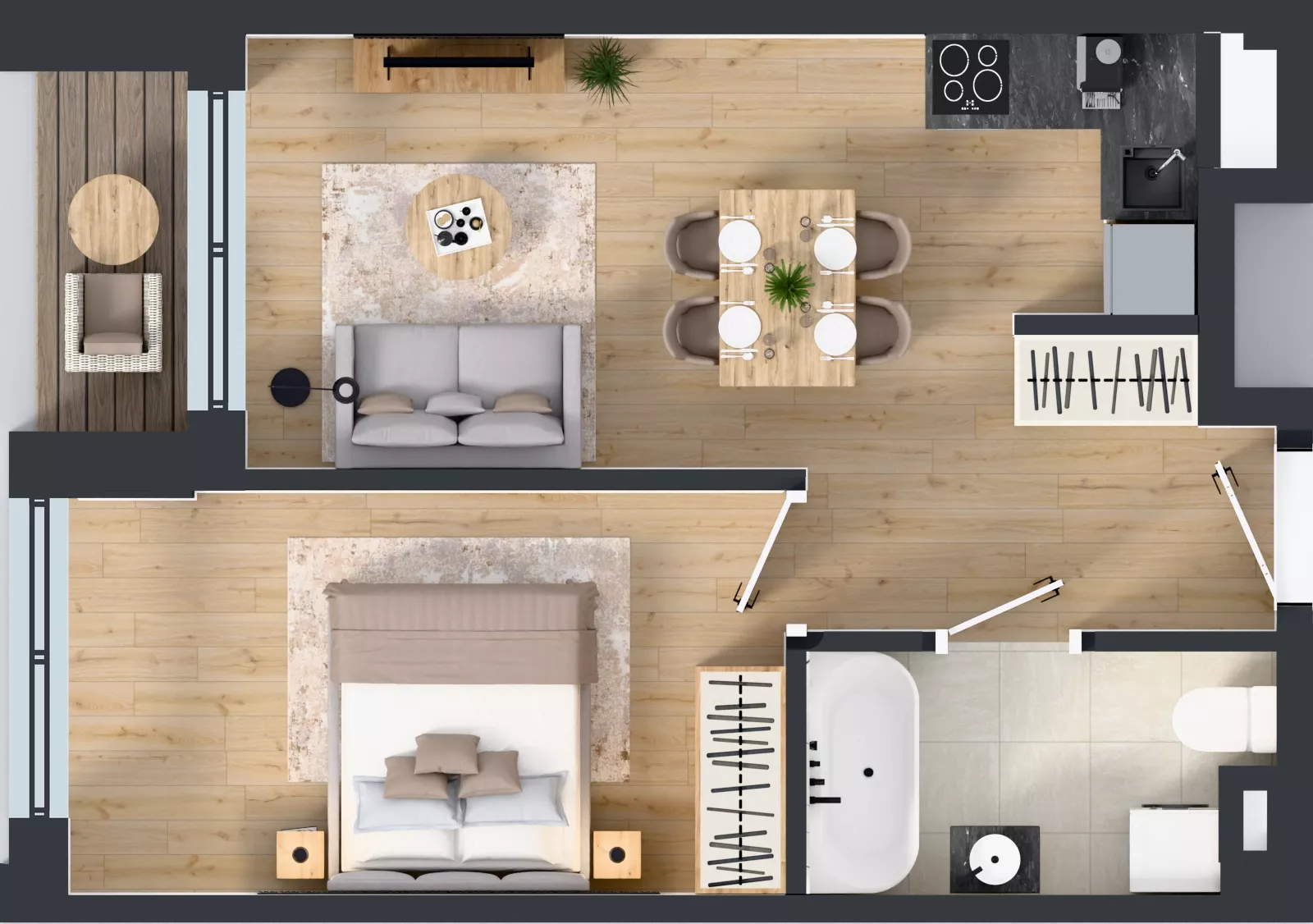 2 pokoje, lokal inwestycyjny 38,83 m², piętro 3, oferta nr M227, Museo, Gdańsk, Śródmieście, ul. Żabi Kruk 14