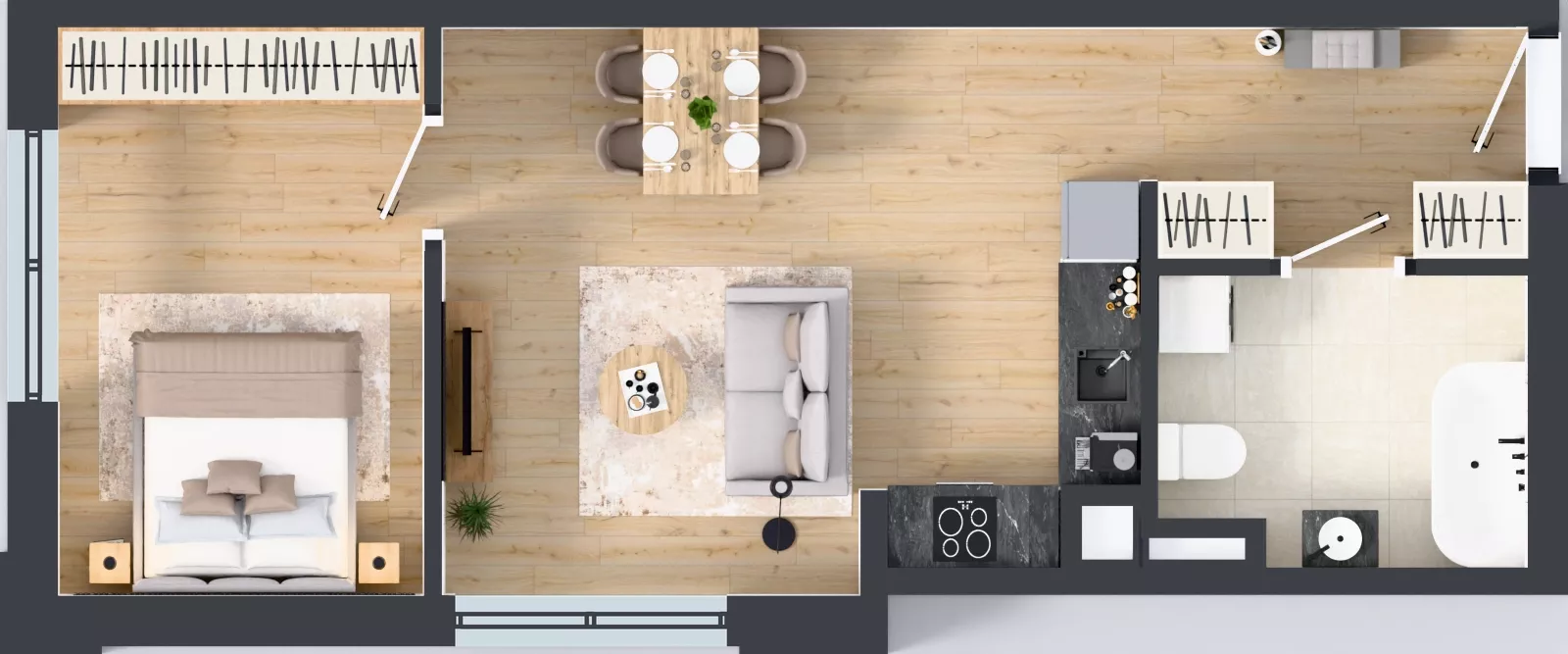 2 pokoje, lokal inwestycyjny 47,21 m², piętro 5, oferta nr M431, Museo, Gdańsk, Śródmieście, ul. Żabi Kruk 14