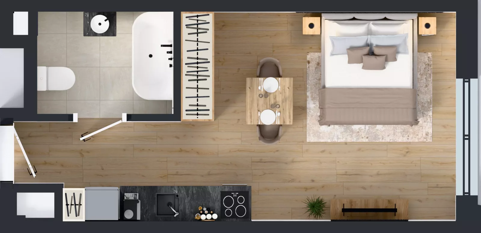 1 pokój, lokal inwestycyjny 28,22 m², piętro 6, oferta nr M503, Museo, Gdańsk, Śródmieście, ul. Żabi Kruk 14