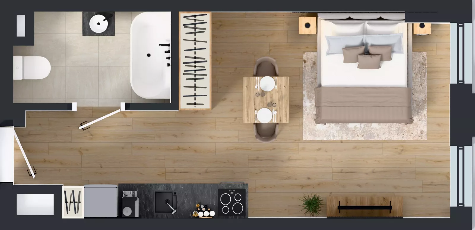 1 pokój, lokal inwestycyjny 28,81 m², piętro 6, oferta nr M505, Museo, Gdańsk, Śródmieście, ul. Żabi Kruk 14