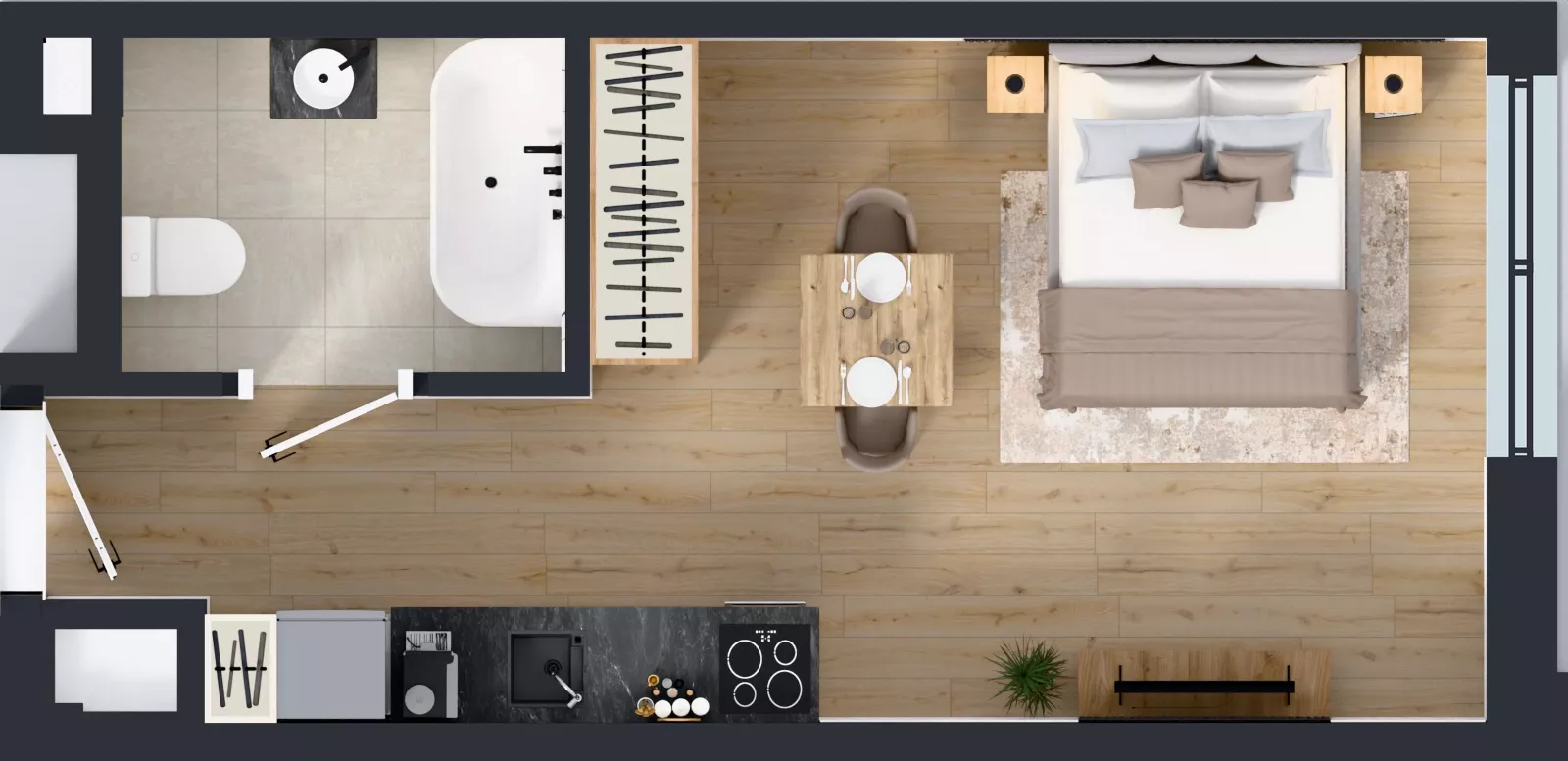 1 pokój, lokal inwestycyjny 28,22 m², piętro 6, oferta nr M515, Museo, Gdańsk, Śródmieście, ul. Żabi Kruk 14