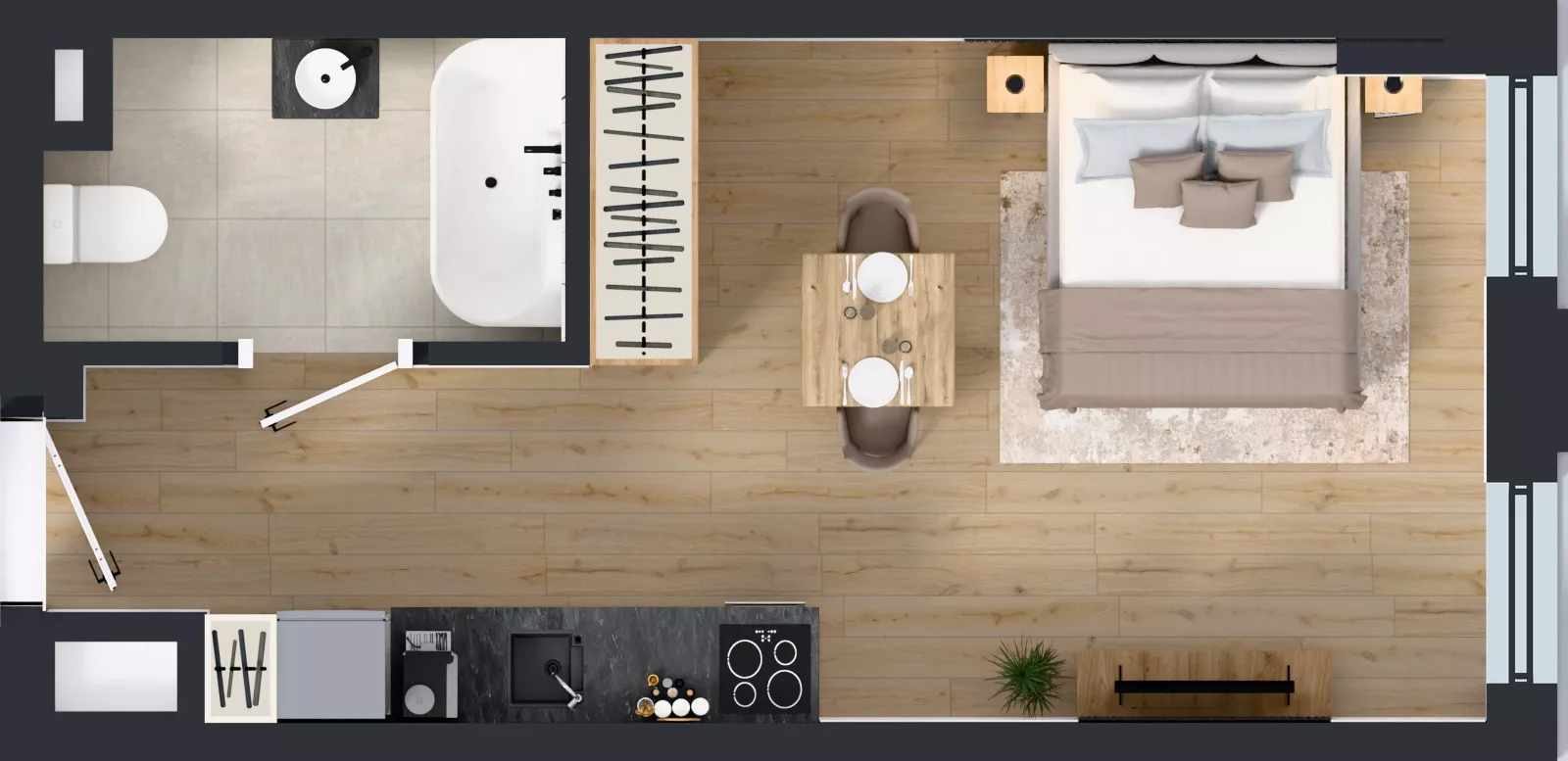1 pokój, lokal inwestycyjny 28,81 m², piętro 6, oferta nr M608, Museo, Gdańsk, Śródmieście, ul. Żabi Kruk 14