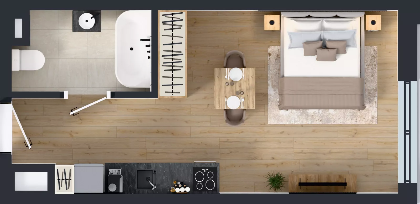 1 pokój, lokal inwestycyjny 28,83 m², piętro 1, oferta nr M110, Museo, Gdańsk, Śródmieście, ul. Żabi Kruk 14