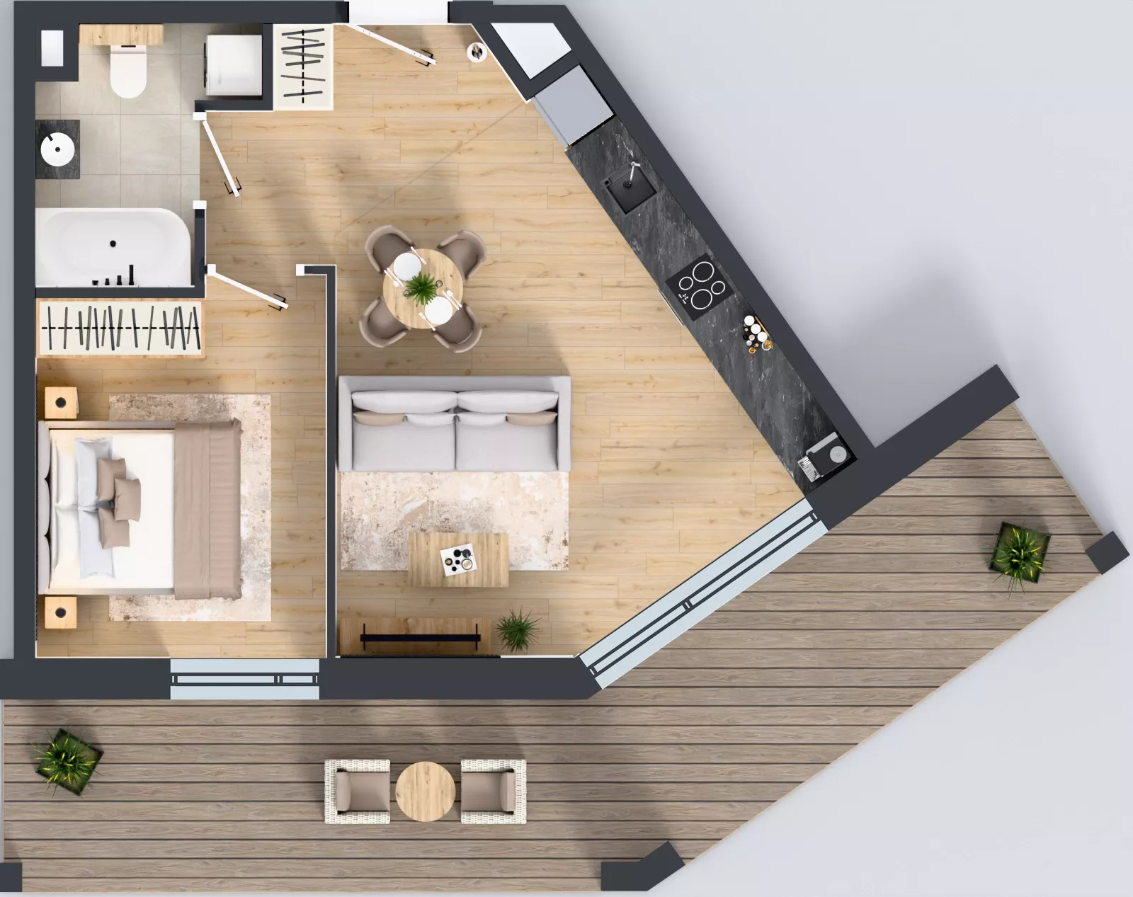 2 pokoje, mieszkanie 40,82 m², piętro 5, oferta nr A5/09, Orzechowa 2, Warszawa, Włochy, Okęcie, ul. Orzechowa 1