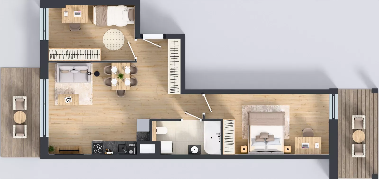 3 pokoje, mieszkanie 60,41 m², piętro 2, oferta nr A2/12, Orzechowa 2, Warszawa, Włochy, Okęcie, ul. Orzechowa 1
