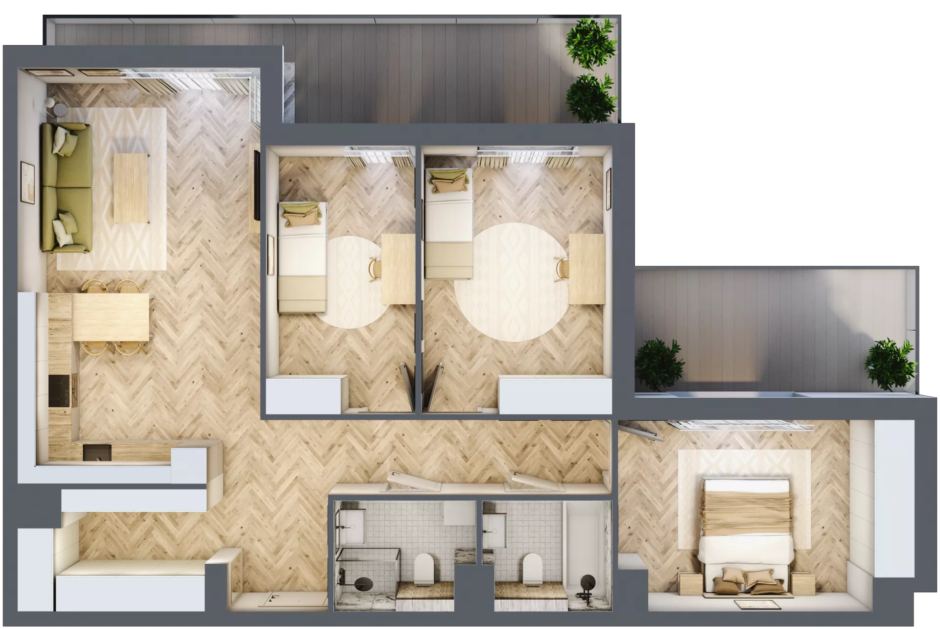 4 pokoje, apartament 87,97 m², piętro 3, oferta nr M.3.16, Marimonte - Apartamenty Mieszkalne, Warszawa, Bielany, Marymont-Kaskada, ul. Marymoncka 4