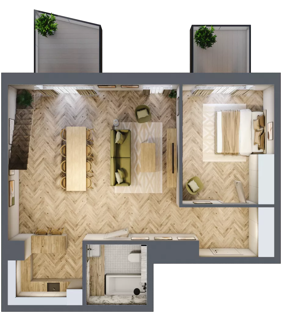 3 pokoje, mieszkanie 111,44 m², piętro 4, oferta nr A50-I, Nowy Reden, Dąbrowa Górnicza, Reden, ul. Przemysłowa