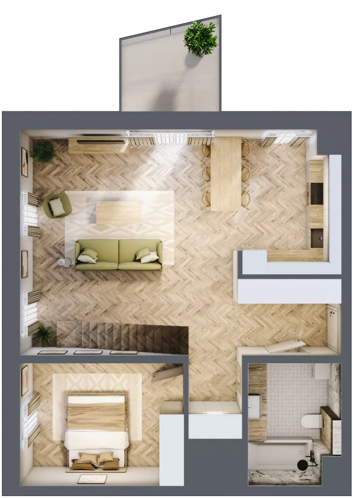 4 pokoje, mieszkanie 104,86 m², piętro 4, oferta nr A89-I, Nowy Reden, Dąbrowa Górnicza, Reden, ul. Przemysłowa
