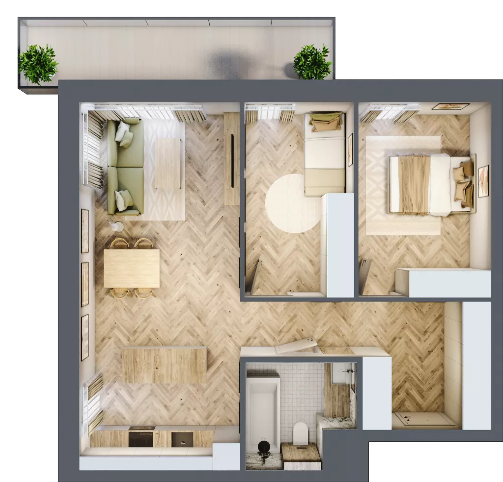 3 pokoje, mieszkanie 67,99 m², piętro 2, oferta nr D24, Nowa Częstochowa Małopolska, Częstochowa, Częstochówka-Parkitka, ul. Małopolska