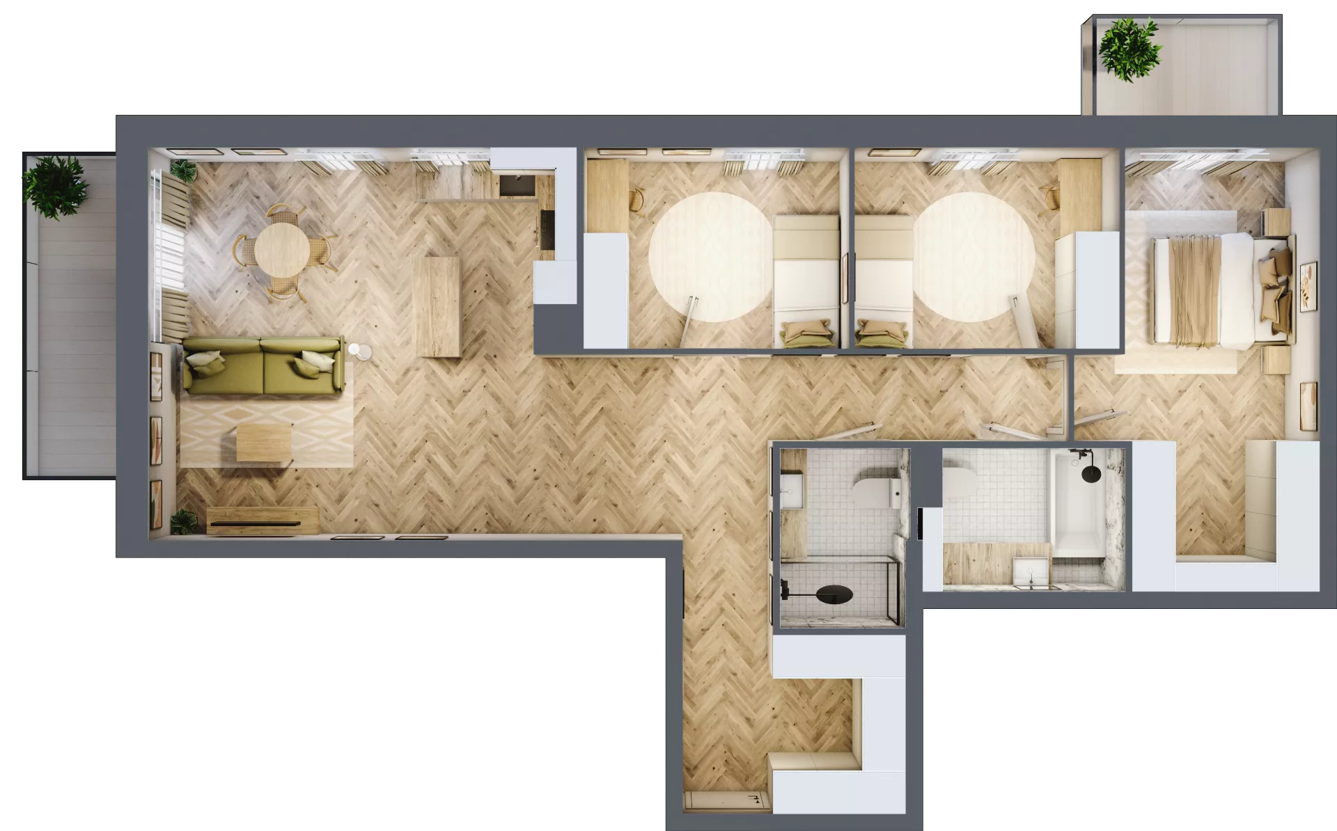 4 pokoje, mieszkanie 100,03 m², piętro 3, oferta nr M29, Nowa Częstochowa Mościckiego, Częstochowa, Częstochówka-Parkitka, ul. Mościckiego