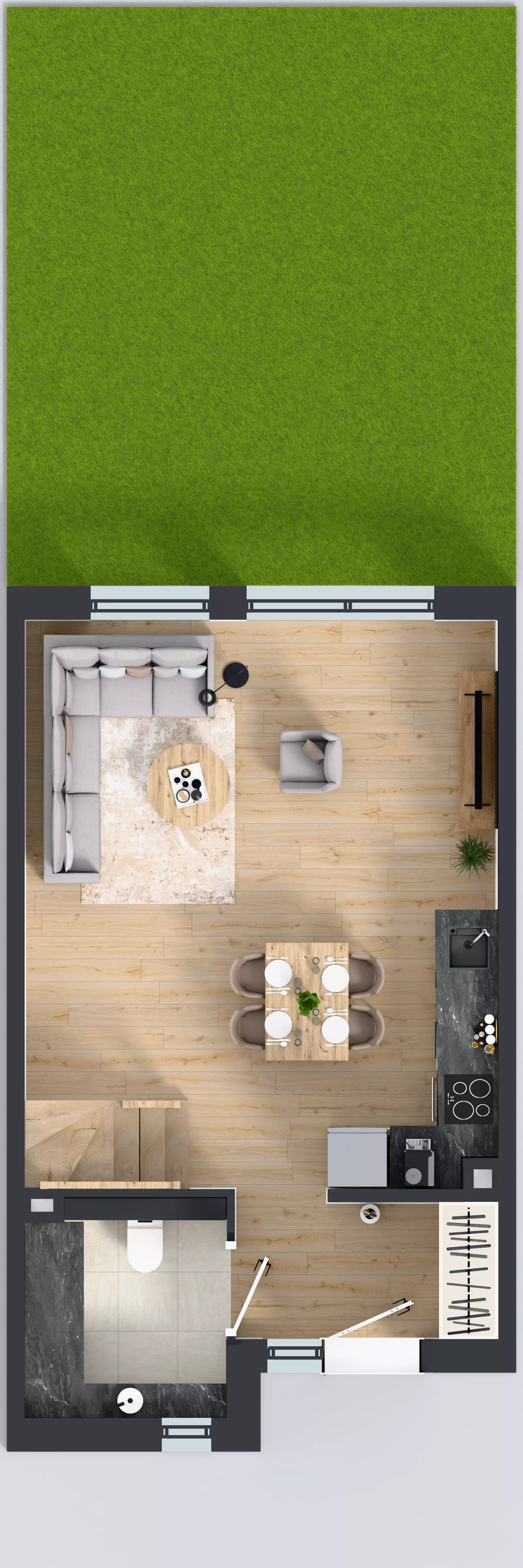 Dom 73,00 m², oferta nr B9 lok.1, Przyjazne Janczewice, Janczewice, ul. Pszenna 9