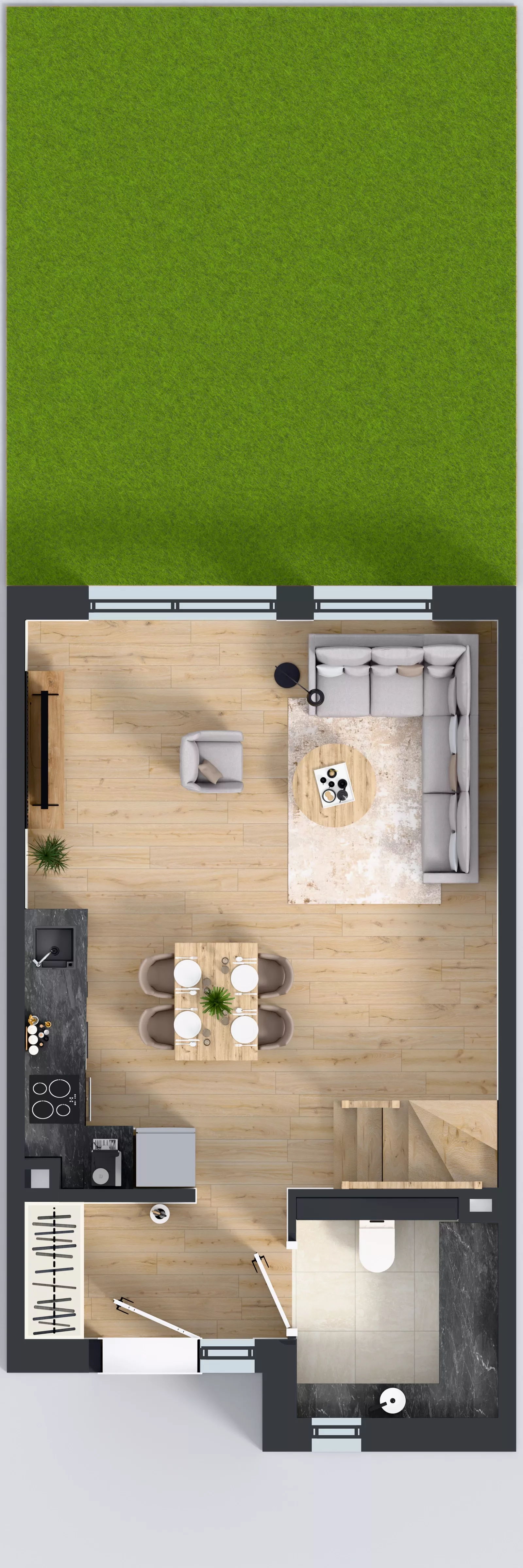 Dom 73,00 m², oferta nr B9 lok.2, Przyjazne Janczewice, Janczewice, ul. Pszenna 9