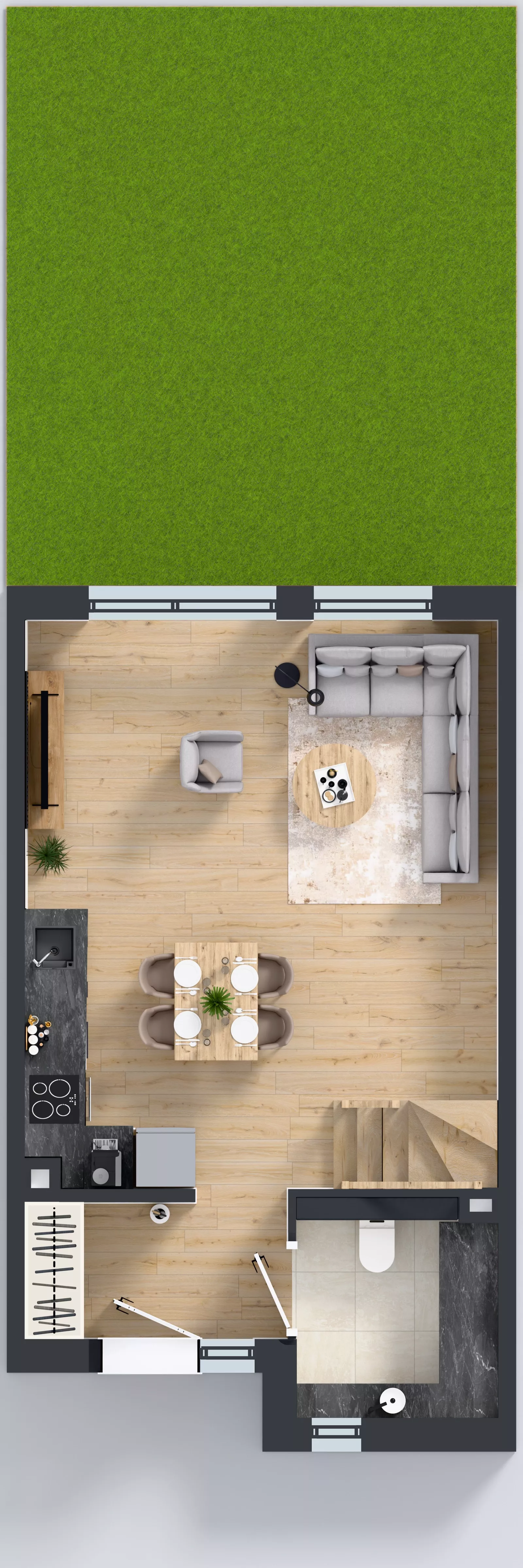 Dom 73,00 m², oferta nr B12 lok.2, Przyjazne Janczewice, Janczewice, ul. Pszenna 9