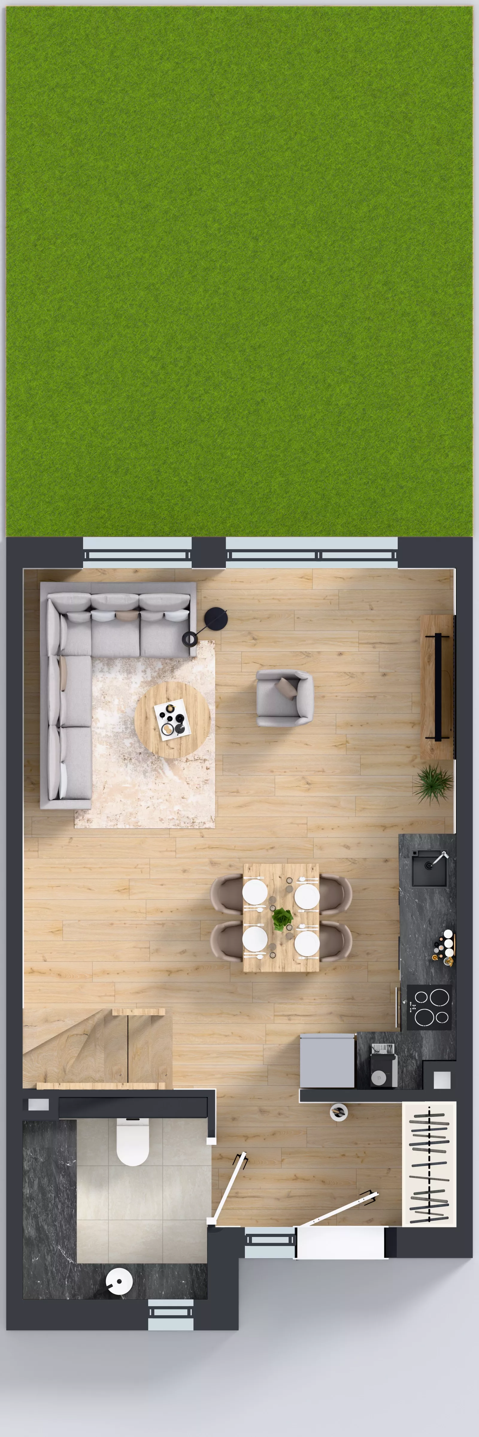 Dom 73,00 m², oferta nr B13 lok.1, Przyjazne Janczewice, Janczewice, ul. Pszenna 9
