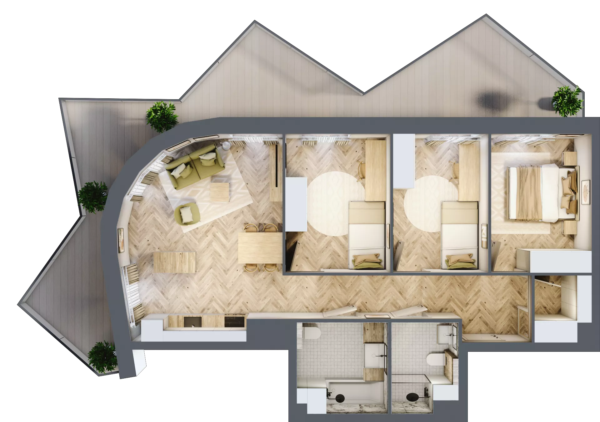 4 pokoje, mieszkanie 78,22 m², piętro 5, oferta nr A71, Drago, Kraków, Bronowice, Górka Narodowa, ul. Stefana Banacha