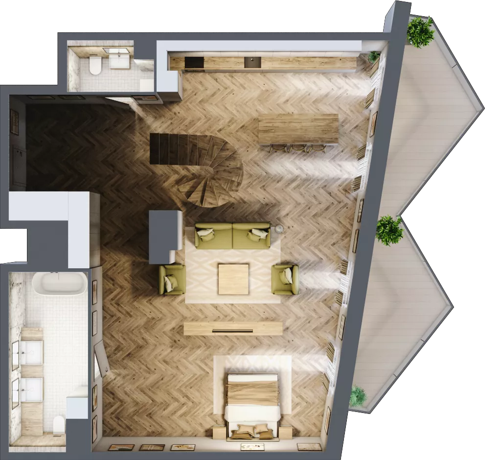 1 pokój, mieszkanie 109,29 m², piętro 8, oferta nr A95, Drago, Kraków, Bronowice, Górka Narodowa, ul. Stefana Banacha
