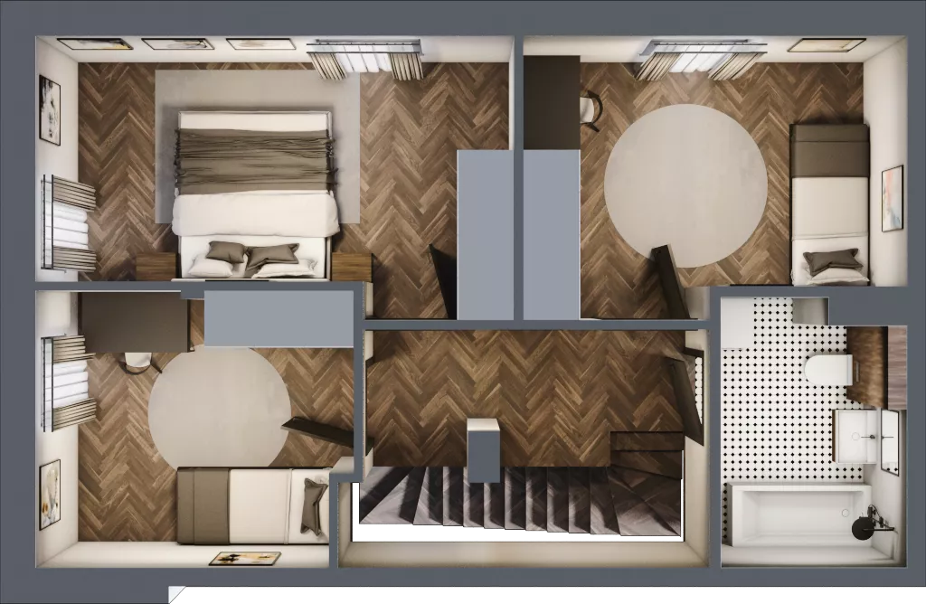 Dom 88,00 m², oferta nr 19.2 , Tesoro Golf Park 4PLEX, Pętkowice, ul. Parkowa