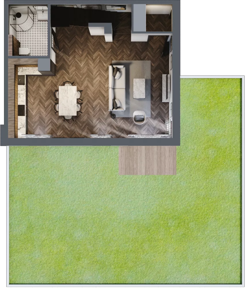 Dom 91,00 m², oferta nr 24.1 , Tesoro Golf Park 4PLEX, Pętkowice, ul. Parkowa