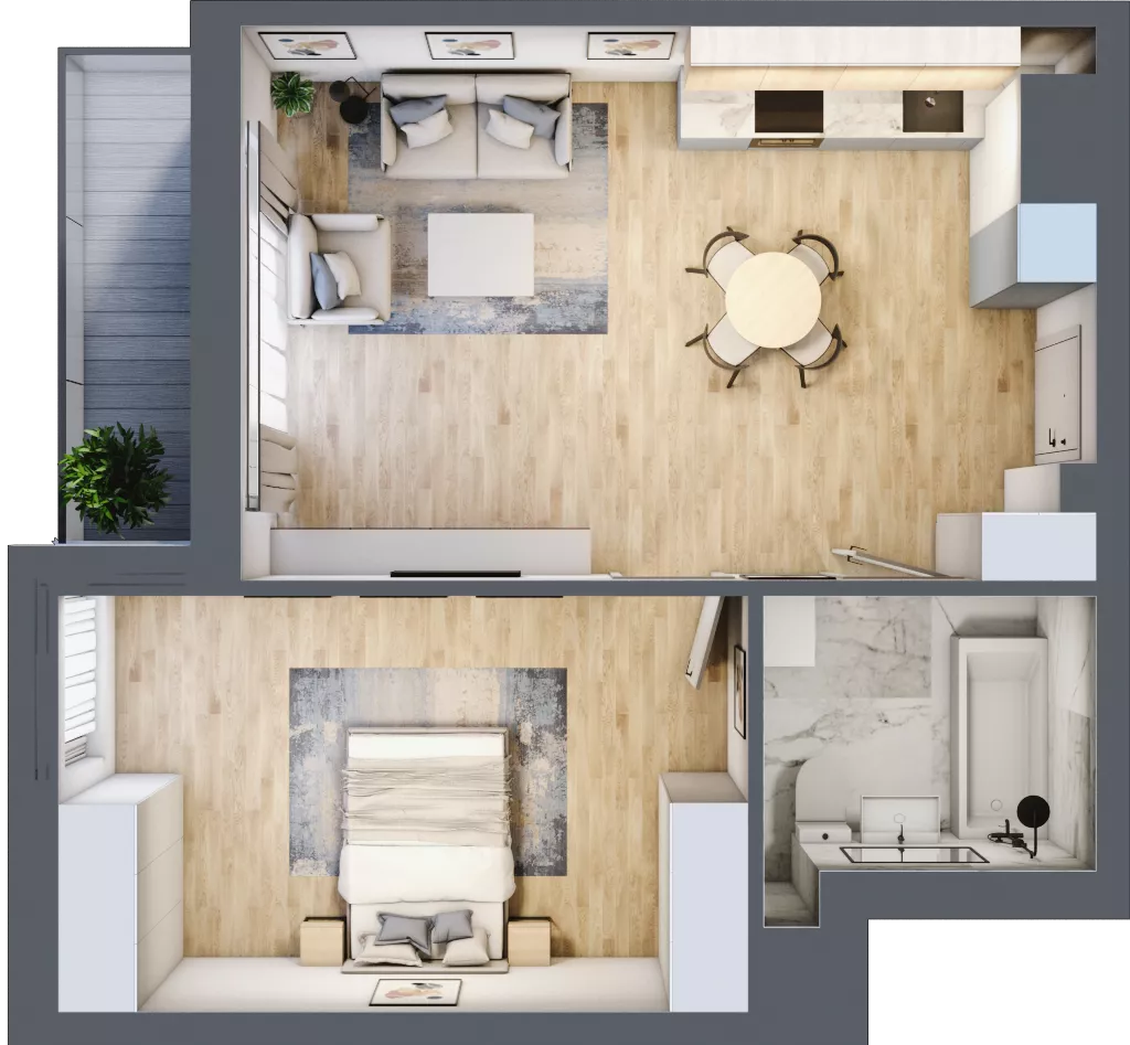 2 pokoje, mieszkanie 50,22 m², piętro 2, oferta nr 11, Okrzei 9, Mińsk Mazowiecki, ul. Stefana Okrzei 9