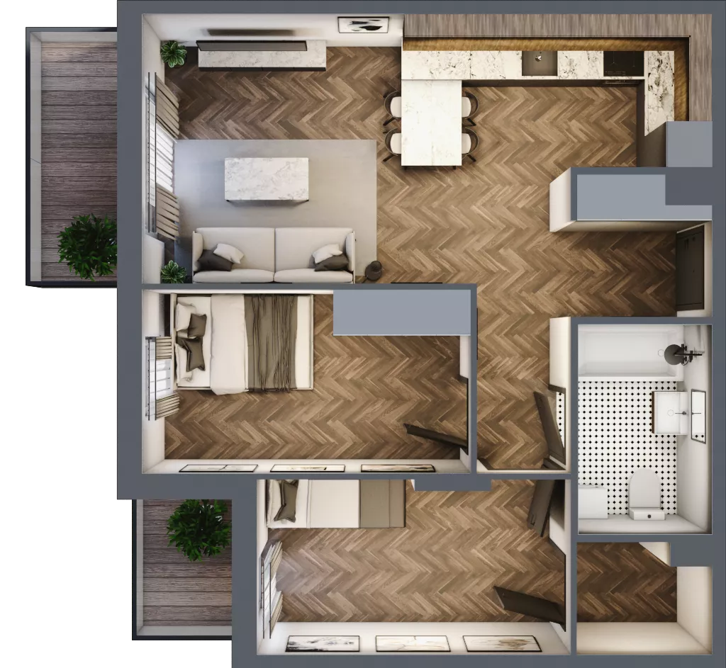 3 pokoje, mieszkanie 56,16 m², piętro 3, oferta nr M29, Tuwima 13, Mińsk Mazowiecki, Cegłów, ul. Juliana Tuwima 13