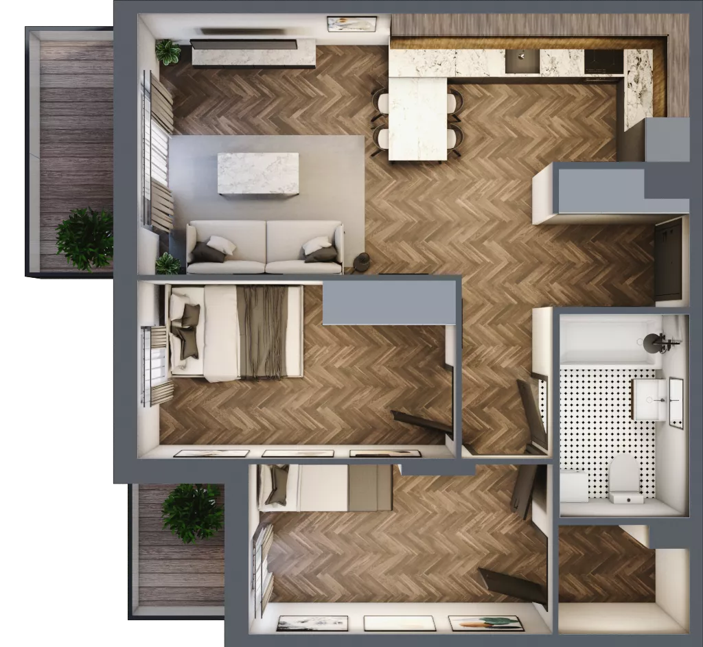 3 pokoje, mieszkanie 56,16 m², piętro 2, oferta nr M20, Tuwima 13, Mińsk Mazowiecki, Cegłów, ul. Juliana Tuwima 13