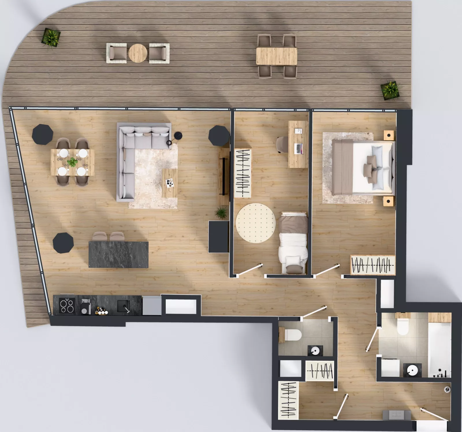 3 pokoje, apartament 86,73 m², piętro 6, oferta nr M.3, O27 Apartamenty Opolska, Katowice, Śródmieście, ul. Opolska 27