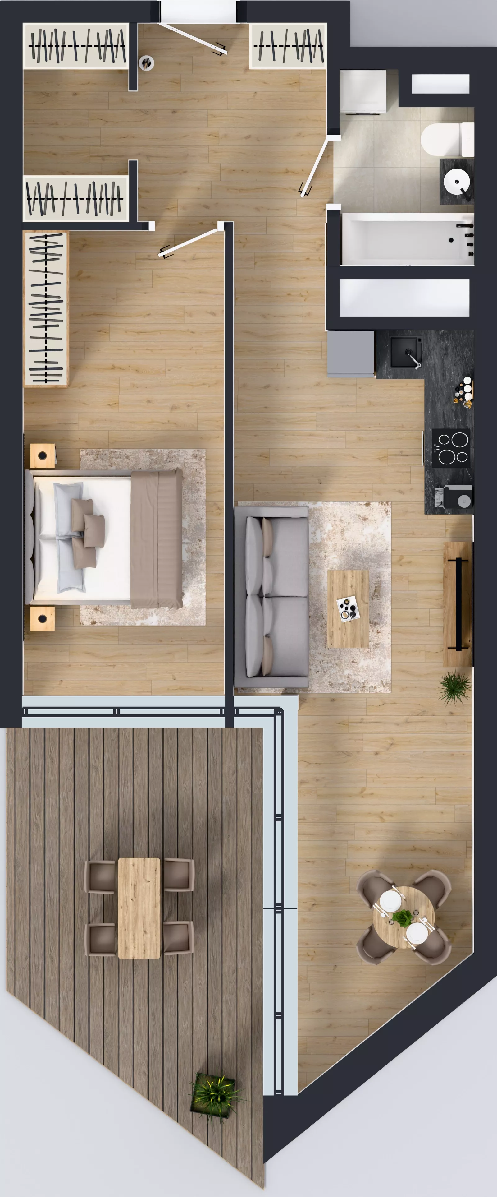 2 pokoje, mieszkanie 54,99 m², piętro 14, oferta nr M.210, Nowa Gwiazda, Katowice, Zawodzie, ul. Bogucicka
