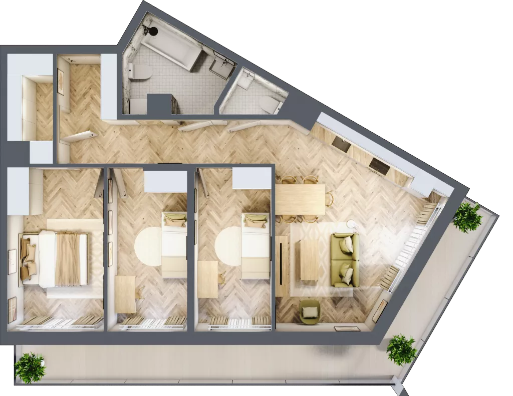 4 pokoje, mieszkanie 77,21 m², piętro 6, oferta nr M180, ULTRADOM, Radom, Gołębiów, ul. Gołębiowska
