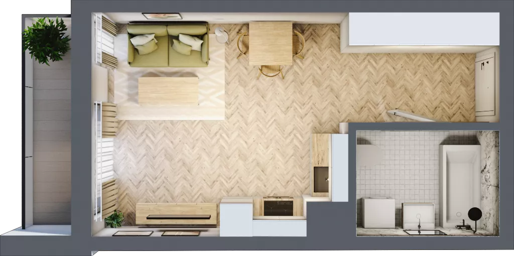 1 pokój, mieszkanie 29,33 m², piętro 6, oferta nr M181, ULTRADOM, Radom, Gołębiów, ul. Gołębiowska