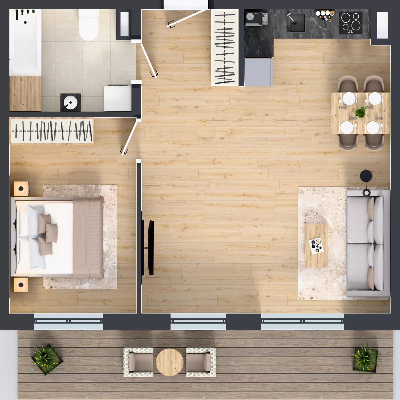 2 pokoje, mieszkanie 51,05 m², piętro 3, oferta nr 27, Osiedle Janowiecka 27, Warszawa, Targówek, Elsnerów, ul. Janowiecka 27