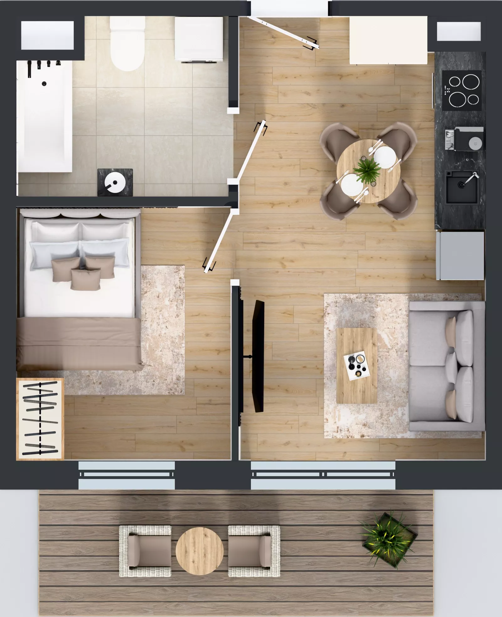 2 pokoje, mieszkanie 28,62 m², piętro 3, oferta nr 63, Osiedle Janowiecka 27, Warszawa, Targówek, Elsnerów, ul. Janowiecka 27