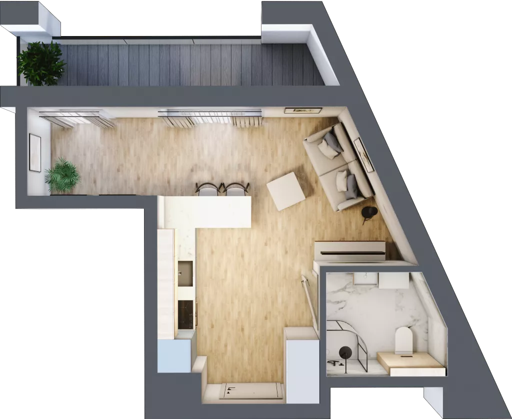 1 pokój, mieszkanie 26,66 m², piętro 5, oferta nr 50, Lipowa 45, Łódź, Polesie, Stare Polesie, ul. Lipowa 45