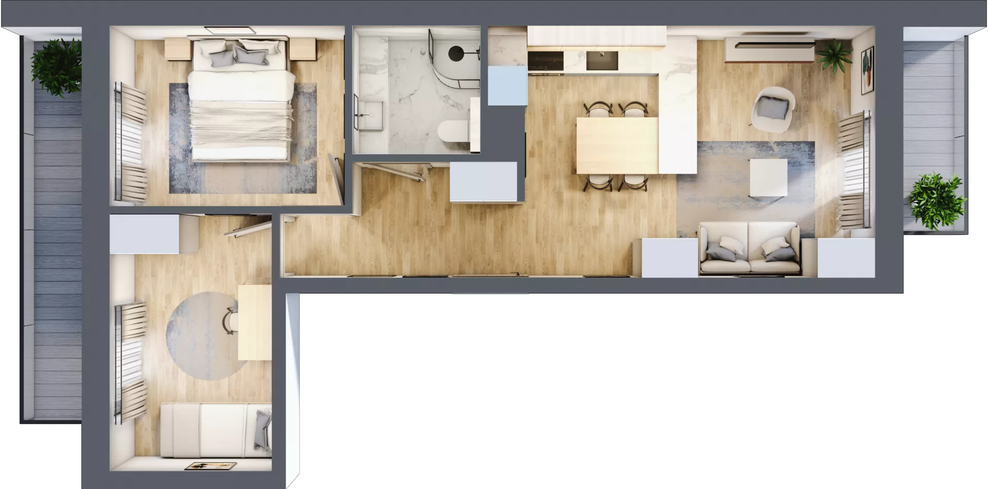 3 pokoje, mieszkanie 49,81 m², piętro 1, oferta nr 64, Lipowa 45, Łódź, Polesie, Stare Polesie, ul. Lipowa 45