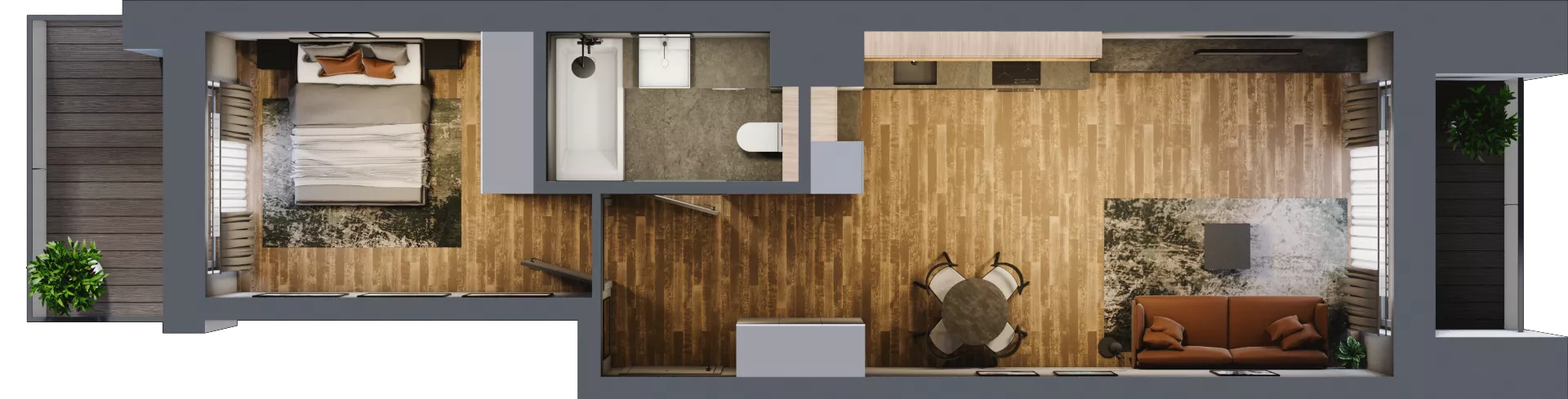 2 pokoje, mieszkanie 47,22 m², piętro 3, oferta nr BB0310, Niedziałkowskiego Park, Poznań, Wilda, ul. Niedziałkowskiego Park