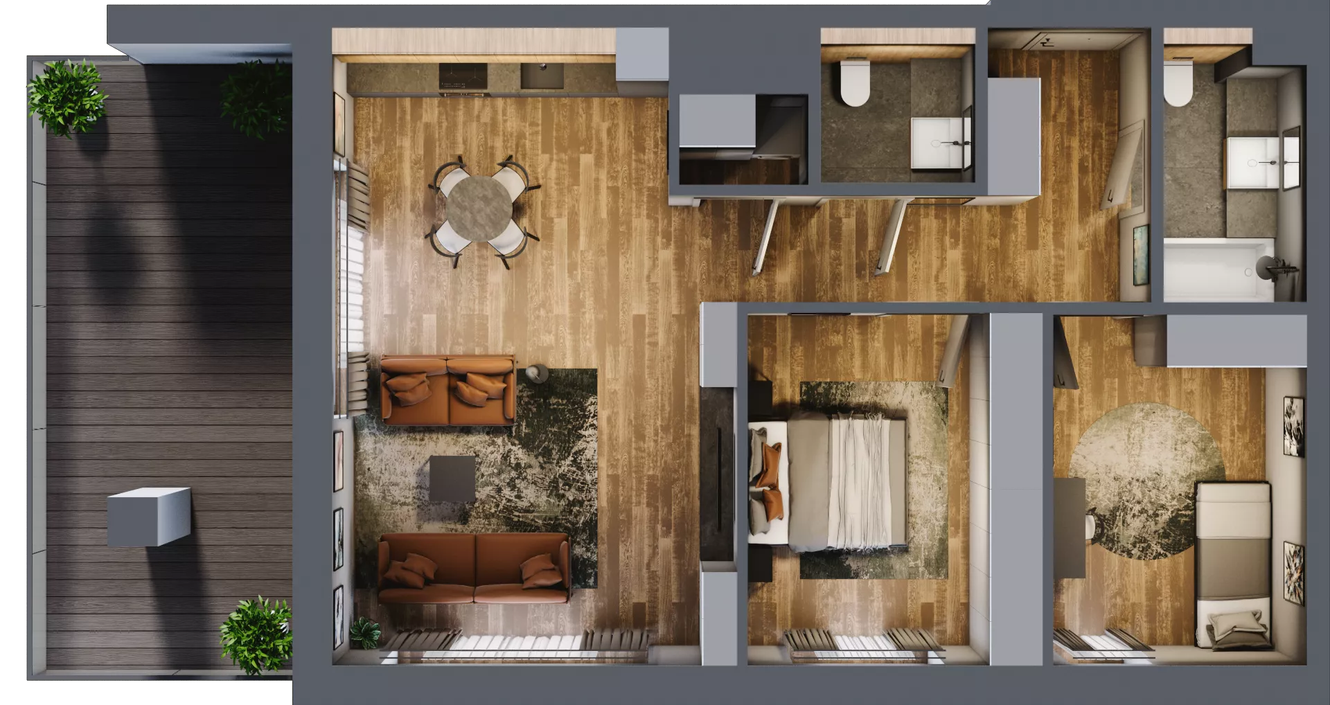 3 pokoje, mieszkanie 74,68 m², piętro 5, oferta nr BB0502, Niedziałkowskiego Park, Poznań, Wilda, ul. Niedziałkowskiego Park