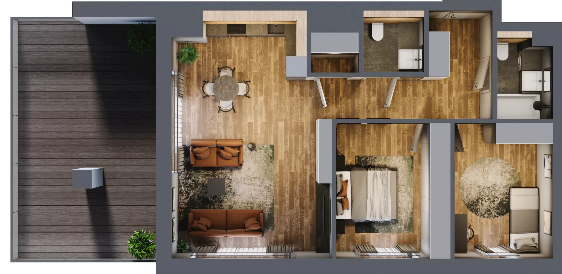 3 pokoje, mieszkanie 73,67 m², piętro 5, oferta nr BA0502, Niedziałkowskiego Park, Poznań, Wilda, ul. Niedziałkowskiego Park
