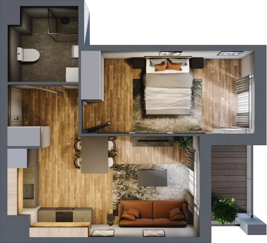 2 pokoje, mieszkanie 39,31 m², piętro 1, oferta nr 11, Osiedle na Górnej etap V, Kielce, Nowy Folwark, ul. Zbożowa