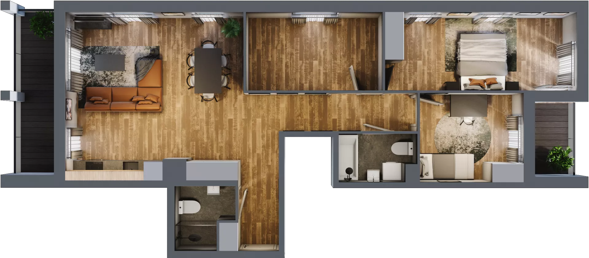 3 pokoje, mieszkanie 83,26 m², piętro 2, oferta nr 17, Osiedle na Górnej etap V, Kielce, Nowy Folwark, ul. Zbożowa