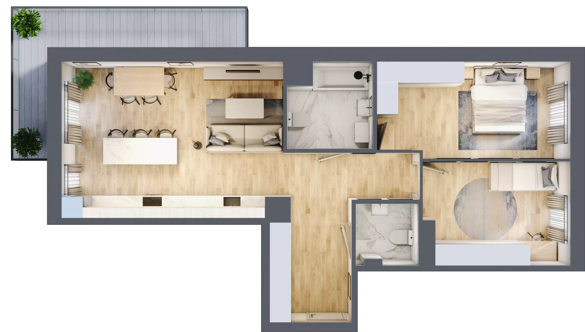 4 pokoje, mieszkanie 76,80 m², piętro 3, oferta nr 32, CORSO - etap 2A, Łódź, Polesie, Stare Polesie, ul. Kasprzaka 5