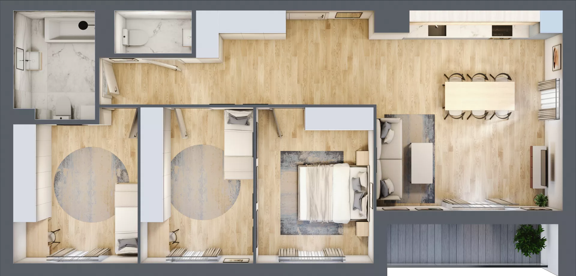 4 pokoje, mieszkanie 88,10 m², piętro 7, oferta nr 115, CORSO - etap 2A, Łódź, Polesie, Stare Polesie, ul. Kasprzaka 5