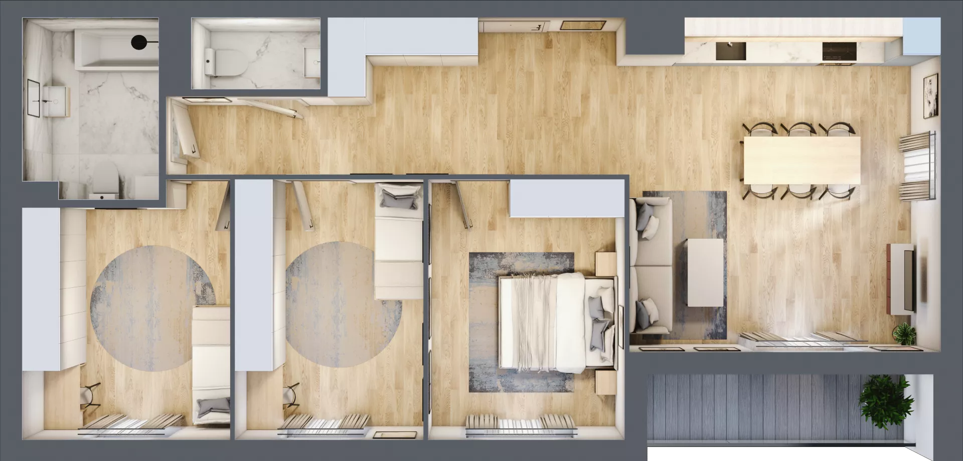 4 pokoje, mieszkanie 88,10 m², piętro 6, oferta nr 109, CORSO - etap 2A, Łódź, Polesie, Stare Polesie, ul. Kasprzaka 5