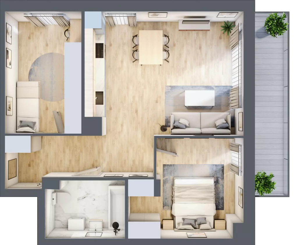 3 pokoje, mieszkanie 62,35 m², piętro 3, oferta nr 25, CORSO - etap 2A, Łódź, Polesie, Stare Polesie, ul. Kasprzaka 5