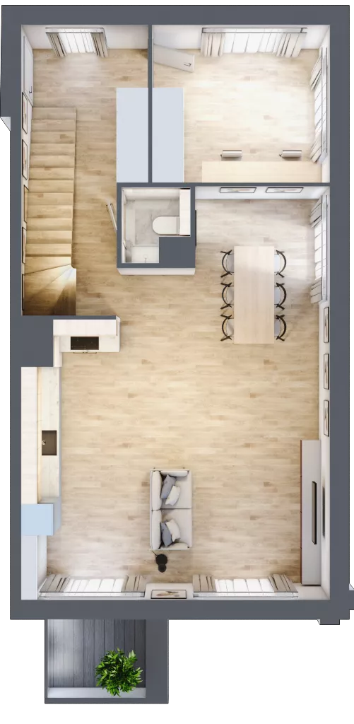 4 pokoje, apartament 100,91 m², piętro 3, oferta nr I19, Nowe Żerniki Bieńkowskiego, Wrocław, Żerniki, Fabryczna, ul. Bieńkowskiego