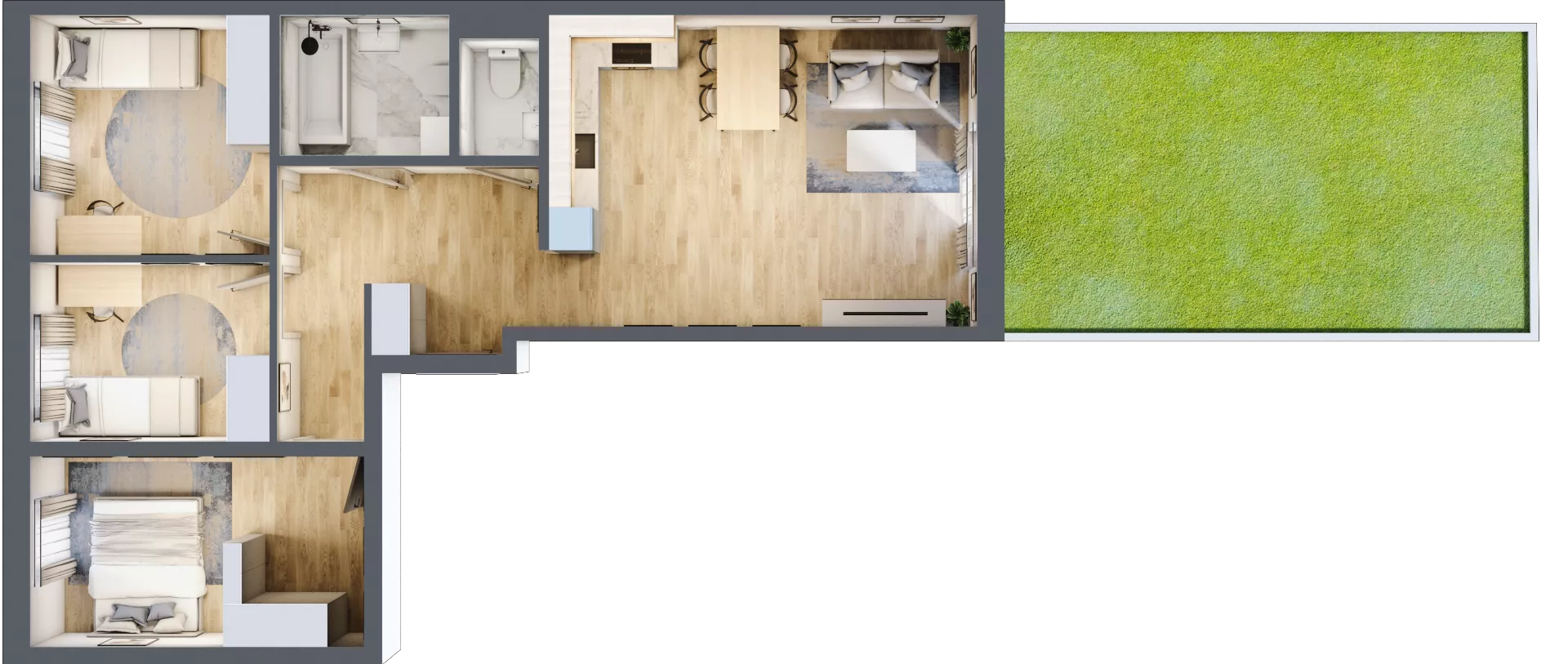 4 pokoje, mieszkanie 75,71 m², parter, oferta nr B21, Mickiewicza, Ciechocinek, ul. Mickiewicza 41B