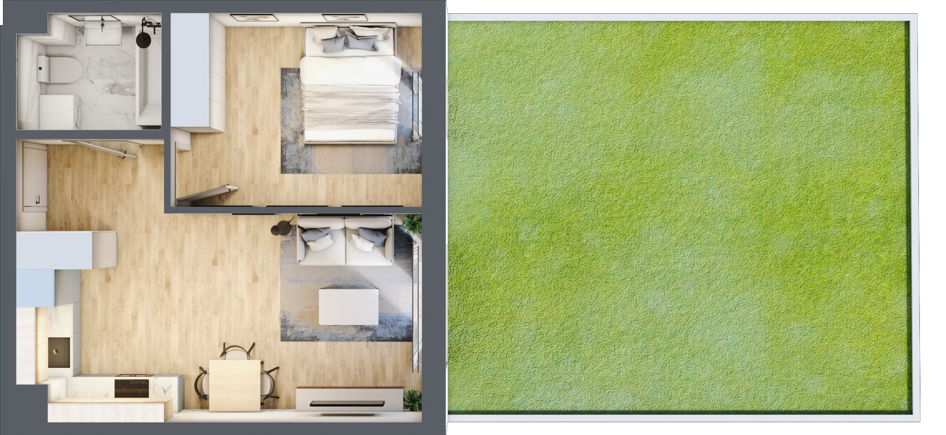 2 pokoje, mieszkanie 40,23 m², parter, oferta nr B22, Mickiewicza, Ciechocinek, ul. Mickiewicza 41B