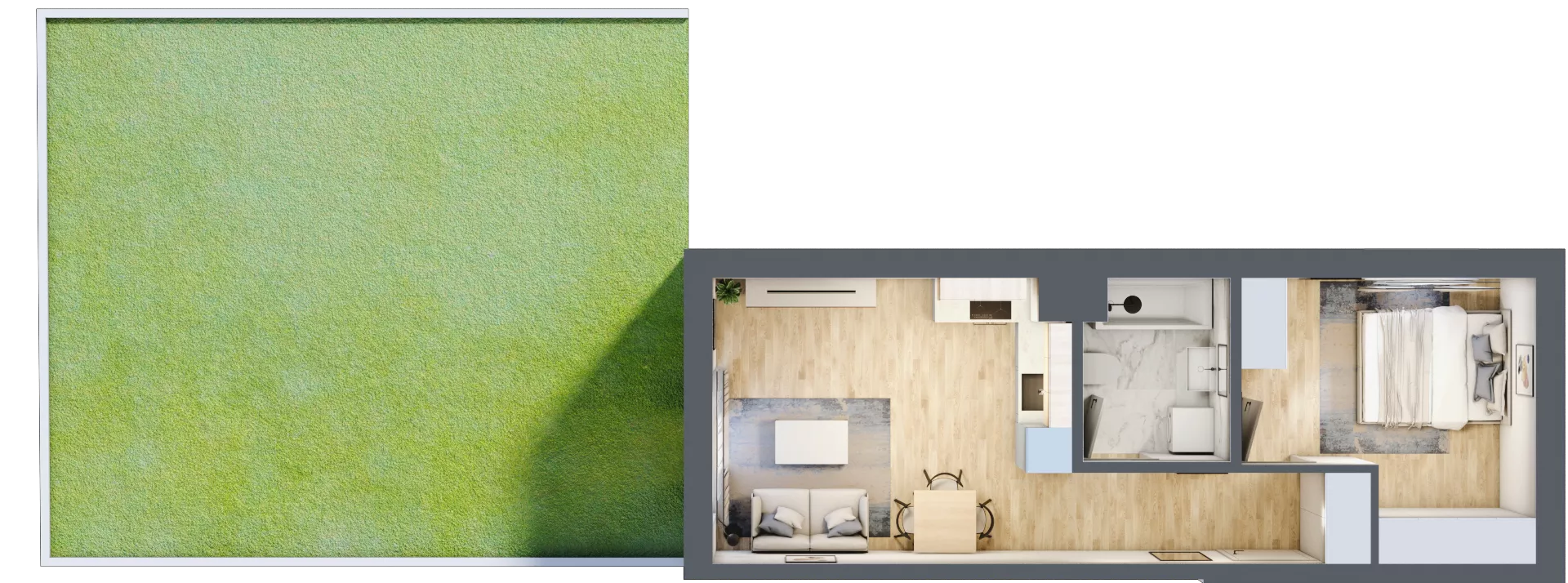 2 pokoje, mieszkanie 39,25 m², parter, oferta nr B26, Mickiewicza, Ciechocinek, ul. Mickiewicza 41B