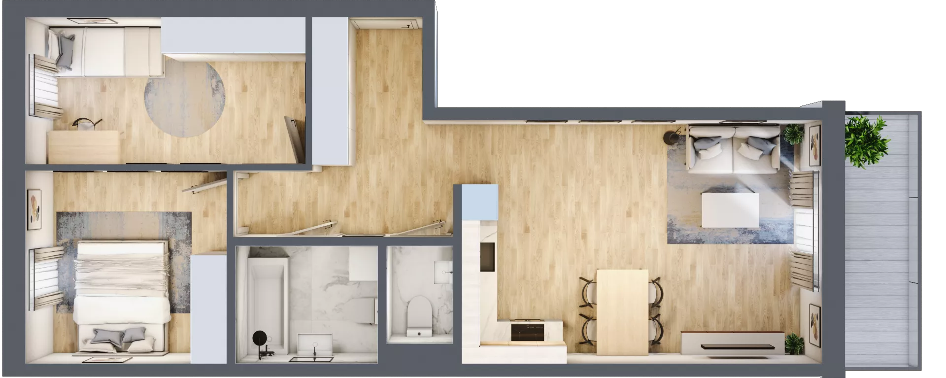 3 pokoje, mieszkanie 62,24 m², piętro 1, oferta nr A10, Mickiewicza, Ciechocinek, ul. Mickiewicza 41B